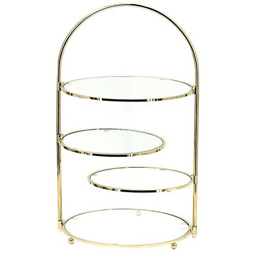 Schafer Sch&auml;fer 4-tier glass stand zlatna 45 cm Biwa Cijene