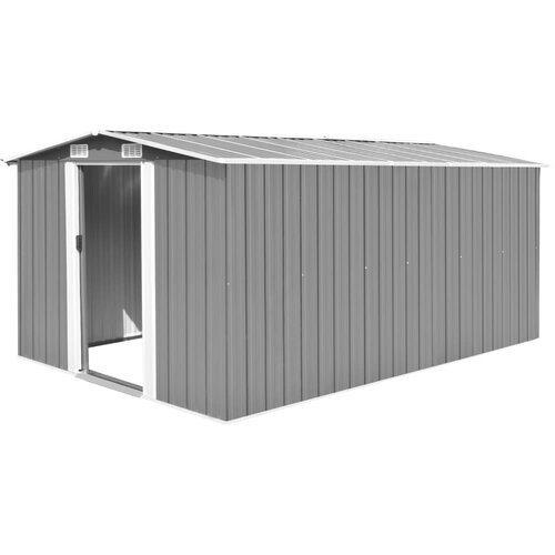 The Living Store Vrtna lopa 257x392x181 cm kovinska siva - Vrtna Lopa, (21751363) Cene