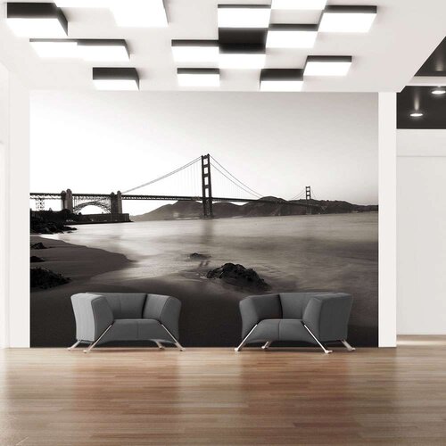  Tapeta - San Francisco: Golden Gate Bridge in black and white 350x270 Slike