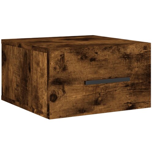  Zidni noćni ormarići 2 kom dimljenog hrasta 35x35x20 cm Slike
