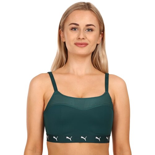 Puma D&amp;aacute;msk&amp;aacute; sportovn&amp;iacute; podprsenka zelen&amp;aacute; (701219634 002) Slike