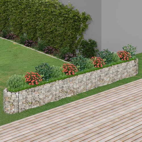 vidaXL Visoka greda gabion pocinkano železo 470x50x50 cm Cene
