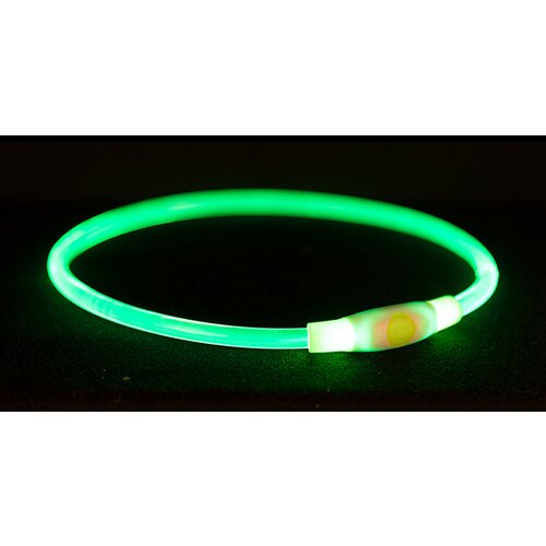 Trixie flash Light Ring ogrlica USB zelena S-M 12660 Cene
