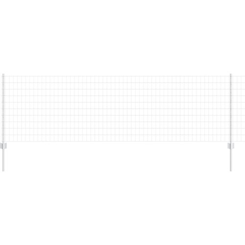 vidaXL Euro ograja s 11 U stebrički Srebrna 0,8x25 m Jeklo, (22085095) Cene