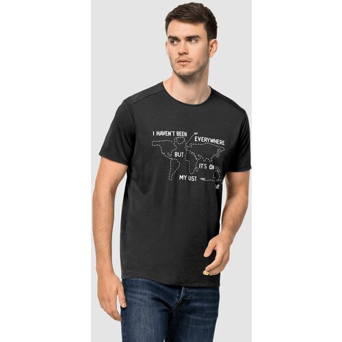 Muška Majica PACK GO TRAVEL T M T-shirt - CRNA Slike