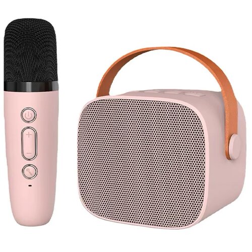  Bluetooth zvucnik karaoke set sa mikrofonom K-1 roze Cene