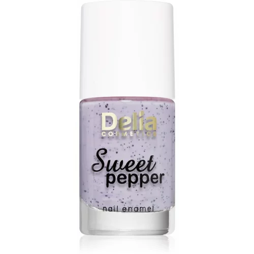 Delia Cosmetics Sweet Pepper Black Particles lak za nokte nijansa 04 Lavender 11 ml