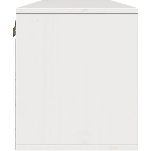  Zidni ormarić bijeli 100 x 30 x 35 cm od masivne borovine Slike