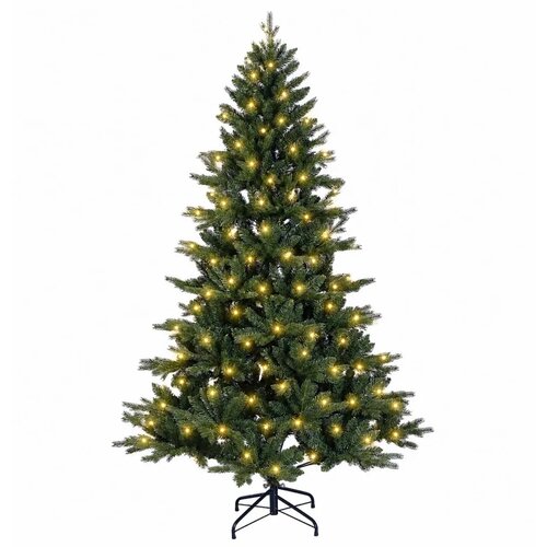  Umjetno božićno drvce s nogom 210 cm 300 LED lampica - 210 cm s LED svjetlima Slike
