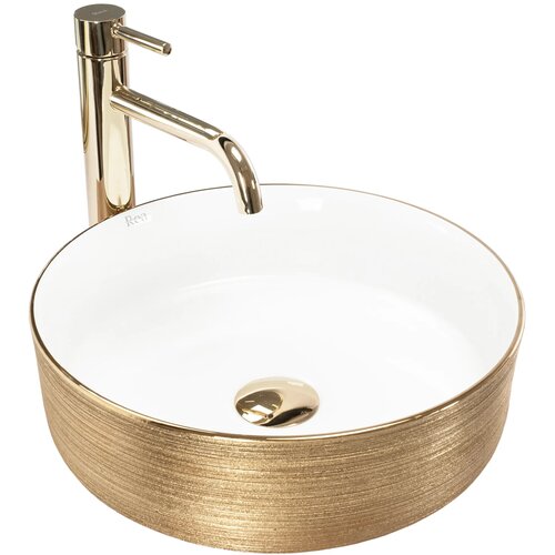 REA Bath Sami Brush Gold umivalnik za pult Cene