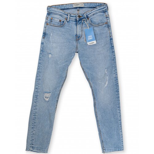 Pull&Bear muške farmerke super skinny plave Slike