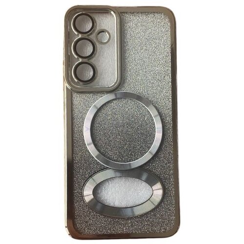 Magsafe glitter maskica Samsung A55 Silver Slike