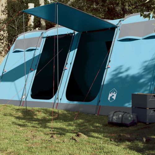 vidaXL Obiteljski šator u obliku tunela za 8 osoba plavi vodootporni