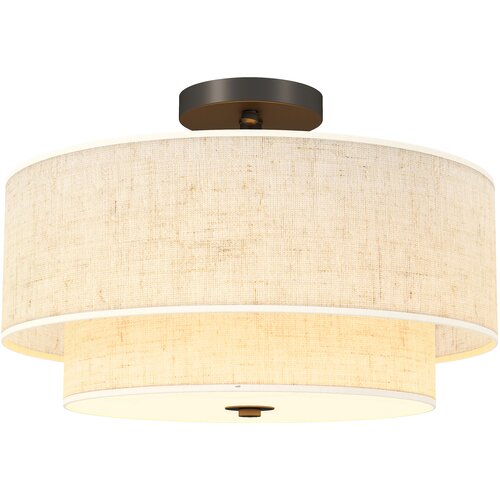 HOMCOM stropna svetilka kovina, tkanina 40D x 40&Scaron; x 26V cm krem, (5000242810) Cene