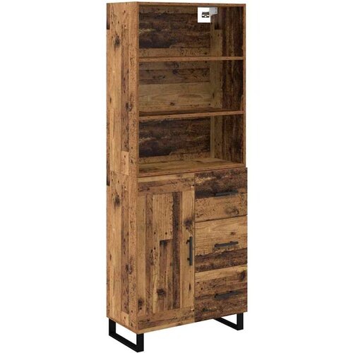 vidaXL Visok predalnik Star les 69,5 x 34 x 180 cm Konstruiran les, (5000107922) Cene