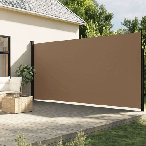  Bočna tenda na uvlačenje smeđesiva 200x300 cm Slike
