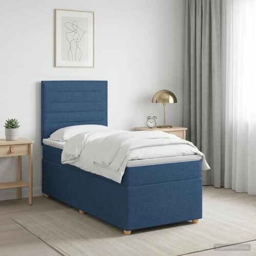  Boxspring krevet s madracem Plava 80 x 200 cm Tkanina - Plava 80 x 200 cm Dizajn linija Cene