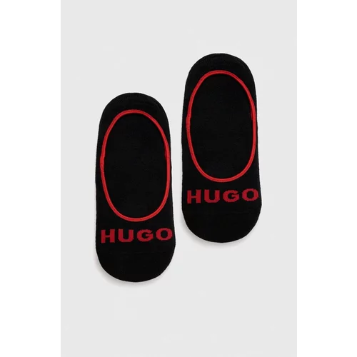 Hugo Čarape 3-pack za muškarce, boja: crna
