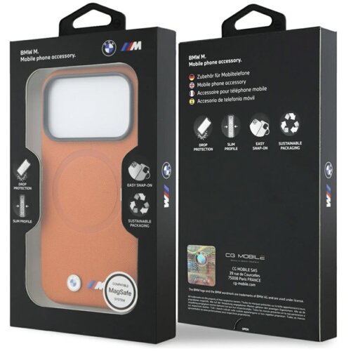  Maska BMW M FW Metal Logos MagSafe za iPhone 17 Pro Max narandzasta Cene