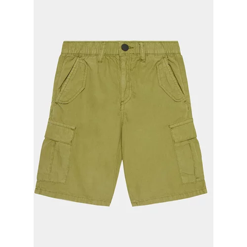 Guess Kratke hlače iz tkanine L4GD23 WBHQ0 Zelena Regular Fit