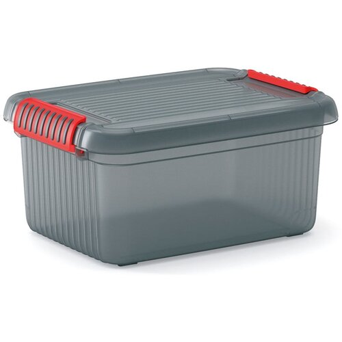 Kis Siva plastična škatla za shranjevanje s pokrovom 39x29x18 cm K Latch Box – Cene