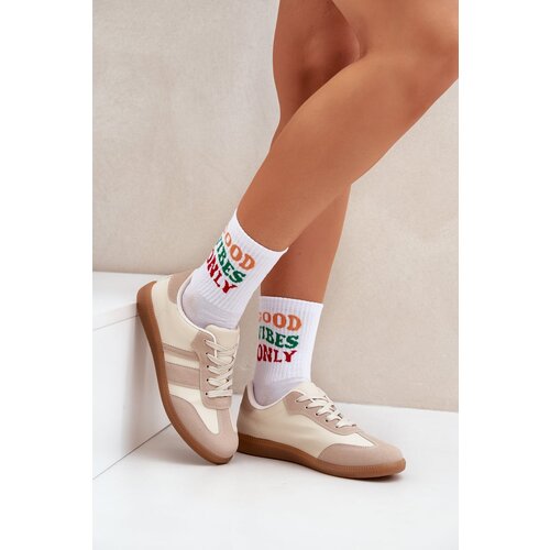 PS1 Low Women's Sneakers Made Of Eco Leather Beige Nonalorin Cene