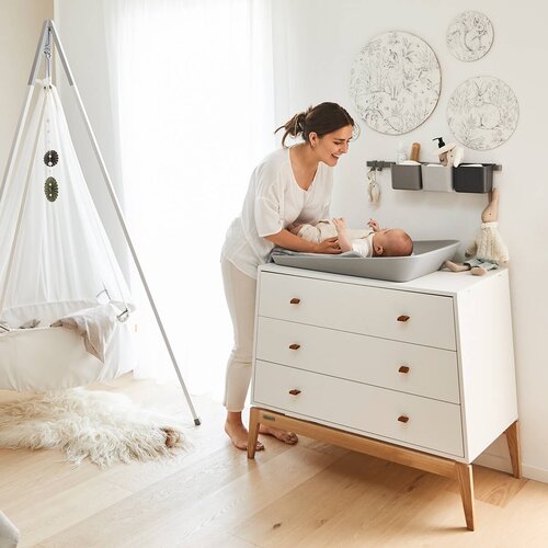 Leander&amp;reg; podloga za presvlačenje za komodu luna&amp;trade; white Slike