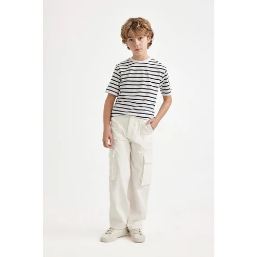 Defacto Boys Cargo Fit Straight Leg Jeans