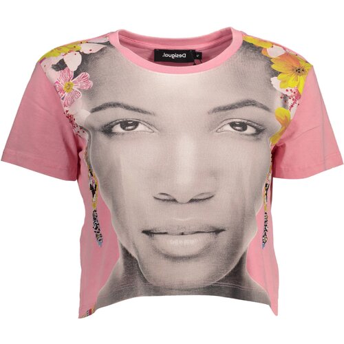 Desigual WOMEN&amp;amp;#39;S SHORT SLEEVE T-SHIRT PINK Slike