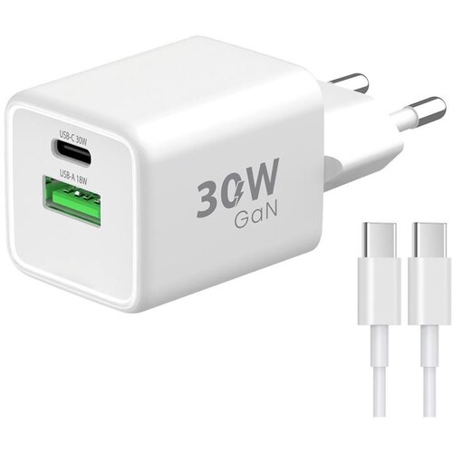 Winner Group - Adapter za brzo punjenje 2x USB PD 30W + USB kabl USB-C / USB-C 1m Cene
