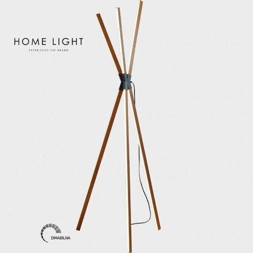 Bb Link Podna lampa 48W 3000K Crna/Drvo SOLEA 25 Cene