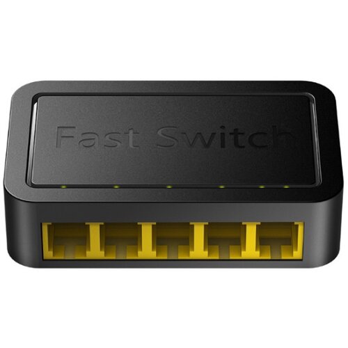 Cudy FS105D LAN 5-Port 10/100 Switch auto-negotiation RJ45 ports (alt S105 ) Slike