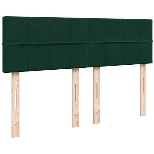  Krevet s oprugama i madracem tamnozeleni 140x190 cm bar&amp;scaron;unasti Slike