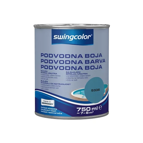 SWINGCOLOR podvodna barva (lak za bazene) (barva: modra; 750 ml)