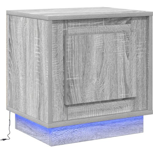 vidaXL Nočne omarice Siva sonoma Inženirski les 44 x 34,5 x 45 cm, (22067480) Cene