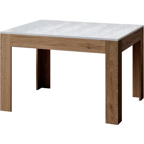 Itamoby   Bibi Mix (90x120/180 cm) - bela, barva nog: hrast - raztegljiva jedilna miza, (20842839)
