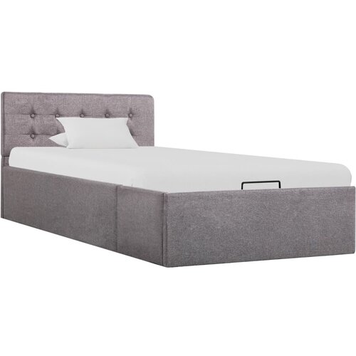  The Living Store Dvižni posteljni okvir taupe blago 100x200 cm - Posteljni Okvir, (21457994) Slike
