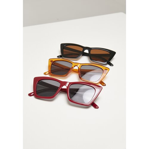 Urban Classics Sunglasses Tilos 3-Pack dark red/black/orange Slike