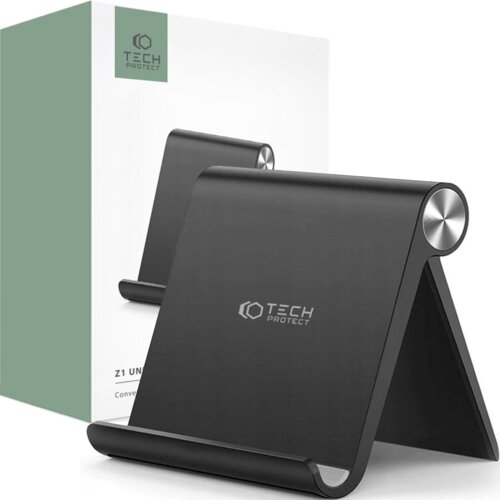 TECH-PROTECT Z1 STOJALO ZA TELEFON IN TABLICO ČRNO UNIVERZALNO, (21980281) Slike