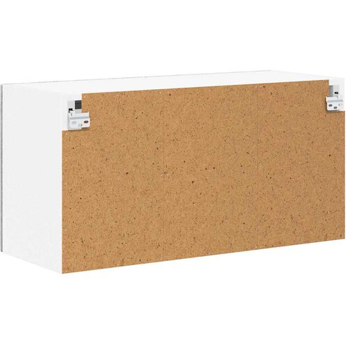  Zidni stakleni ormarić Lucca Siva sonoma 80 x 31 x 40 cm Slike