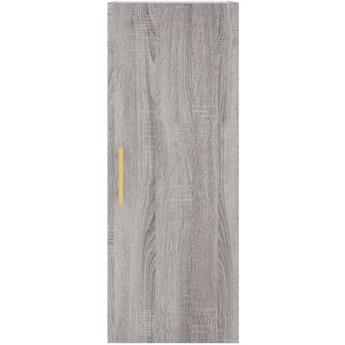 VidaXL Visoka komoda siva sonome 34 5x34x180 cm od konstruiranog drva Slike