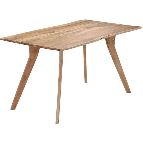  Blagovaonski stol od masivnog bagremovog drva 140 x 80 x 76 cm