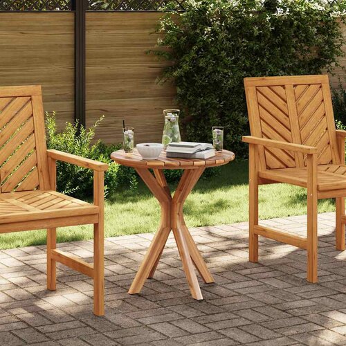  Bocni stol Smeđa 70 x 70 x 75 cm Čvrsto teak drvo Slike