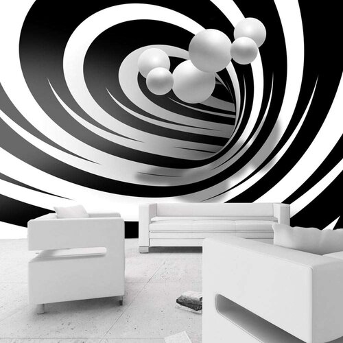  Tapeta - Twisted In Black &amp;amp;amp White 100x70 Slike