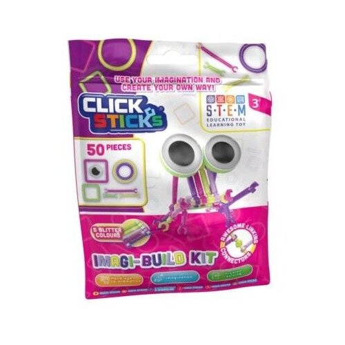 Play Hub Kreativni set Clicksticks, 50 dijelova Slike
