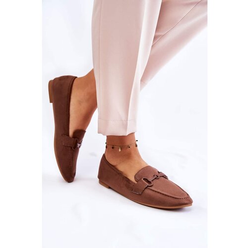 Kesi Suede loafers with decoration Brown Santi Slike