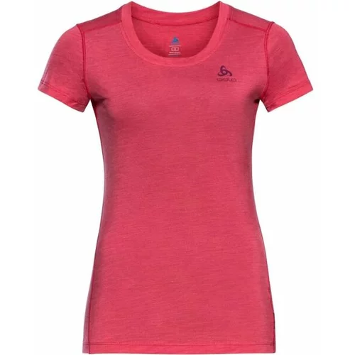 Odlo MERINO 130 BI TOP CREW NECK S/S Ženska majica kratkih rukava, ružičasta, veličina