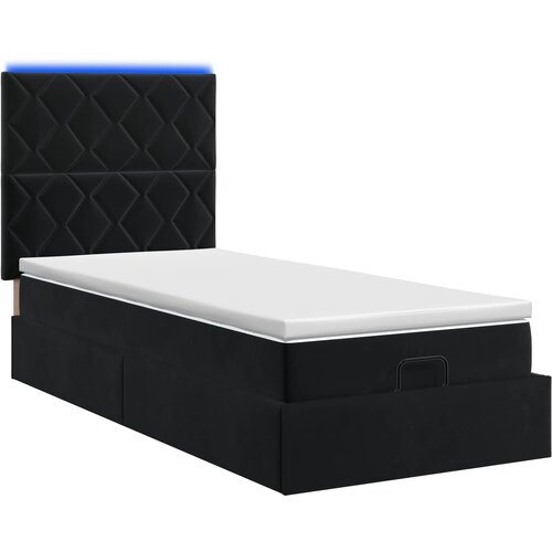  Krevet od pjene s madracem i LED-om Crna 90 x 200 cm Bar&amp;scaron;un Slike