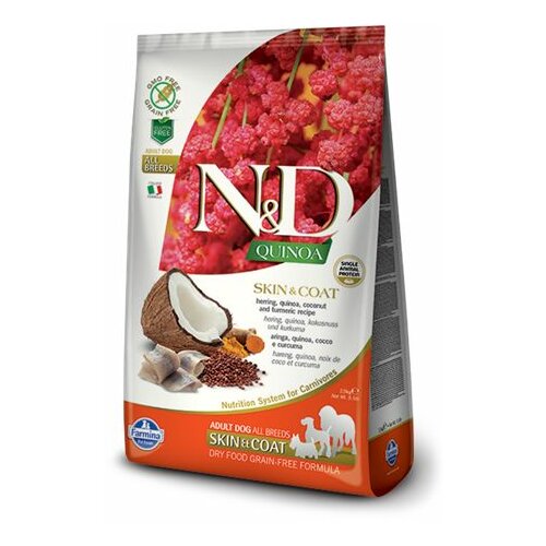 Farmina N&D quinoa hrana za pse - skin & coat herring 800gr Slike