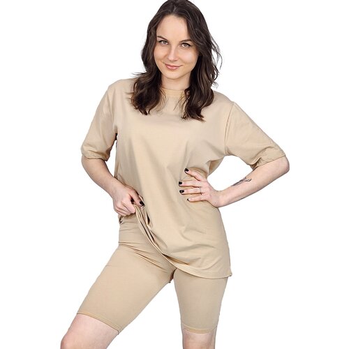 Pri Set of cotton t-shirt oversize shirt short leggings SPIREL Slike
